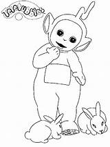 Teletubbies Pages Coloring Po Colouring Getcolorings sketch template