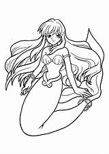 Coloring Pichi Manga Pages Mermaid Coloriage Sirène Pitch Une Melody Pour Mermaids Enfants La Popular Little Princess Coloringhome sketch template