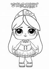 Coloring Pages Lol Princess Starlight Dolls Printable Luminous Surprise Doll Series Raskrasil sketch template