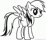 Coloring Pony Little Rainbow Dash Popular sketch template