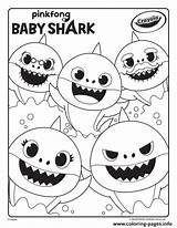 Shark Coloring Baby Pages Pinkfong Printable Crayola Book sketch template