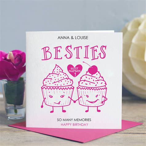 Birthday Card Design For Best Friend The Cake Boutique