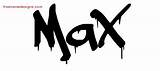 Max Name Graffiti Tattoo Designs Names Print Freenamedesigns sketch template