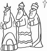 Wise Men Three Coloring Sheet Christmas Printable Sheets Colouring sketch template