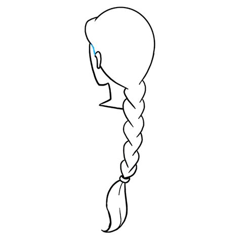 draw  hair braid