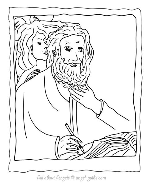 matthew  coloring page sketch coloring page