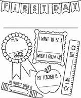School First Crayola Coloring Sign Pages Kindergarten Back Print Printable Sheets Activities Kids Signs sketch template