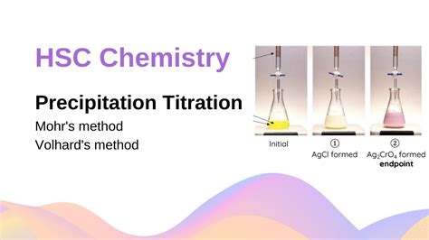 precipitation titration mohrs volhards method hsc chemistry