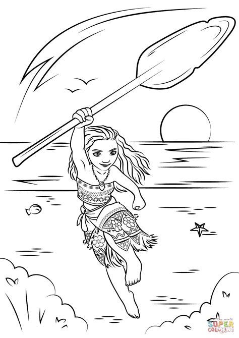 princess moana coloring pages  getcoloringscom  printable