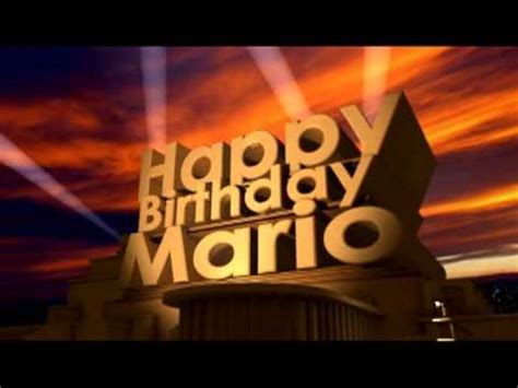 happy birthday mario youtube