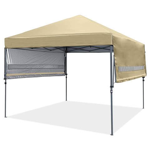 sided canopy portable pop  canopy durable screen tent bug  rain protection   person