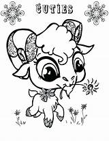 Goat Coloring Pages Big Baby Cute Animal Eyed Drawing Color Mountain Getcolorings Colorings Getdrawings Goats Printable sketch template