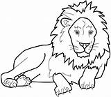 Lion Coloring Pages Circus Clipart Clip sketch template