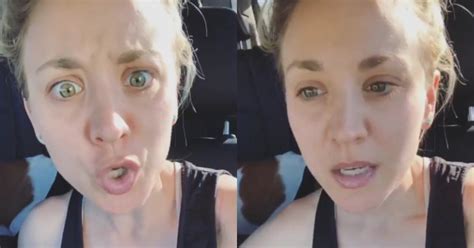 when a troll told kaley cuoco she looked pregnant she snapped