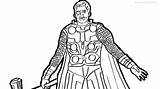 Thor Coloring Avengers Infinity Xcolorings sketch template