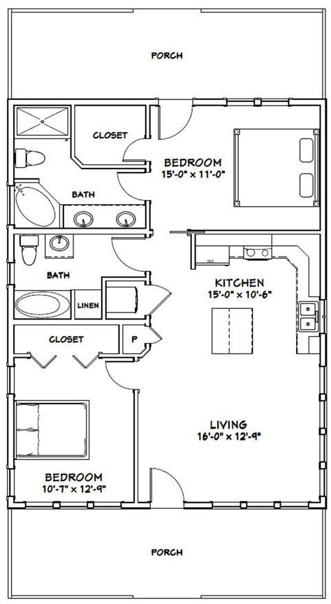 house  bedroom  bath  sq ft  floor etsy small house floor plans tiny house