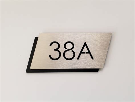 door number plaque apartment number sign hotel room numbers modern room number plate