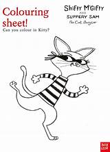 Shifty Claw Kitty Le Slippery Sam Christmas Treat Fans Dot Colouring Craft Activities Finally Sheet sketch template