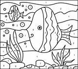 Fish Number Color Coloring Printables Pages Printable Kids Animals Online Numbers Coloritbynumbers Easy Paint Them Levels Animal Template Ocean Difficulty sketch template