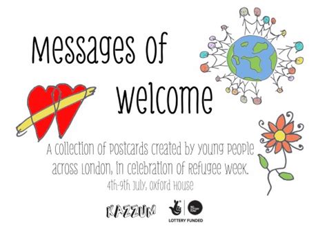 Messages Of Welcome Celebrating Refugee Week 2016