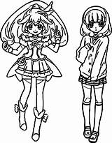 Glitter Force Coloring Pages Girl Girls Two Wecoloringpage Books Printable sketch template