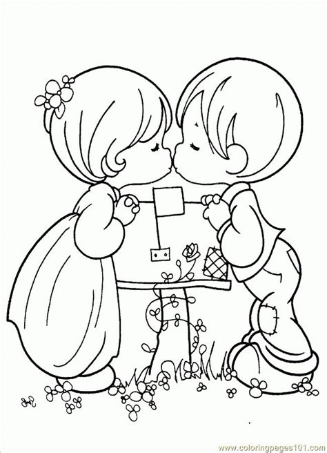 coloring precious moments valentine coloring pages