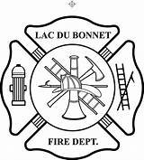 Fire Maltese Cross Firefighter Department Vector Clipart Logo Dept Badge Coloring Rescue Station Clip Seal Symbols Shield Cliparts Blank Firefighters sketch template