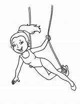 Coloring Pages Acrobat Circus Colouring Acrobats Girl Printable Sheets Kids Cp Book sketch template