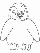 Penguin Coloring Pages Kids Sheets sketch template