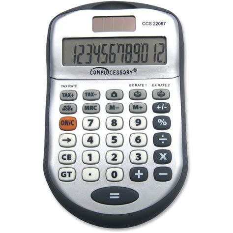 digit desktop calculator dark gray ccs desktop display calculators calculators