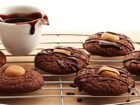 recipe easy chocolate peanut butter brownie cookies duncan hines canada