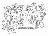 Gratitude Colours sketch template