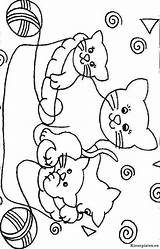 Kleurplaat Poezen Katten Gatti Chats Dieren Coloring Codice Preleva Gifgratis 保存 sketch template