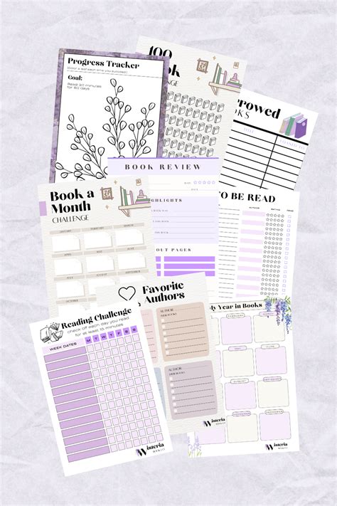 reading printables book logs challenges trackers