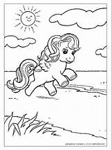 Pony Coloring Little Pages Summer Vacation Color Playing Pretty Beach Kids Book Ponies Fluttershy Printables Print Popular Coloringhome sketch template