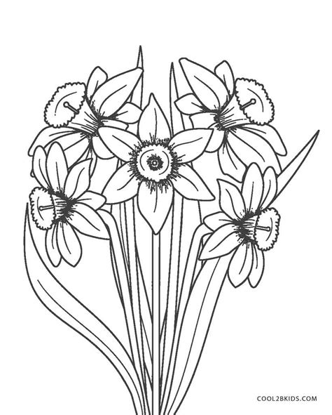 printable flower coloring pages  kids