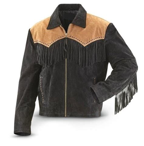 suede leather jacket western wearblack cowboy suede leather cowboy jacket footeria