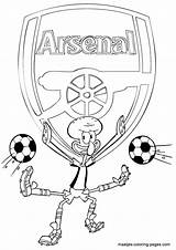 Coloring Pages Arsenal Soccer Fc Squidward Template sketch template