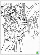 Coloring Popstar Princess Barbie Pages Dinokids Popular Close Print sketch template