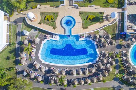 Drone Photo Of The Pool At Riu Club Resort Negril Jamaica
