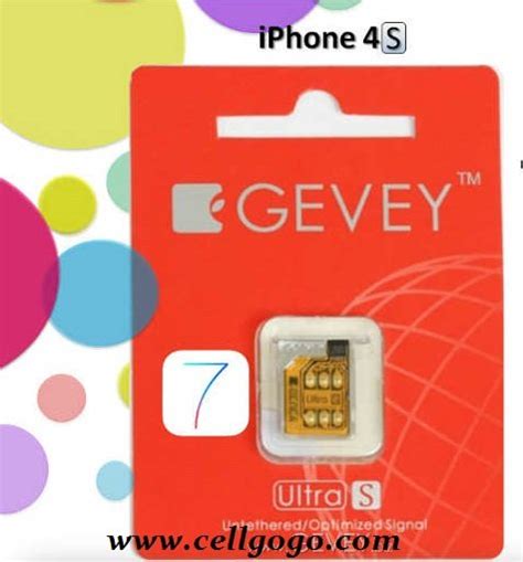Gevey Ultra S Unlock Sim Card R Sim Atandt World Gsm Iphone 4s Ios 6 7