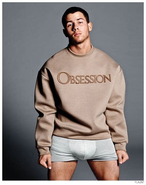 nick jonas poses in calvin klein underwear for flaunt photo shoot