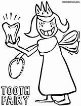 Tooth Fairy Pages Coloring Toothfairy sketch template