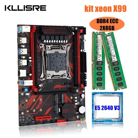 Kllisre Lga 2011 3 Motherboard Kit Xeon X99 E5 2640 V3 Cpu 2pcs X 8gb