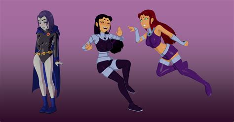 teen titans girls by skuddbutt on newgrounds