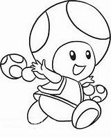 Toad Yoshi Colouring sketch template
