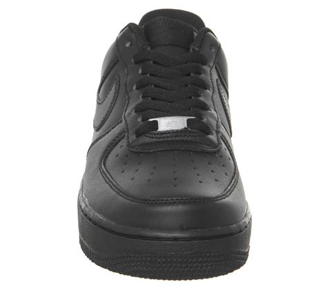 Nike Air Force 1 Trainers Black His Trainers