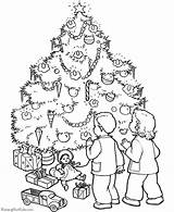 Christmas Coloring Pages Tree Kids Printable Printing Help Morning Kid Book sketch template