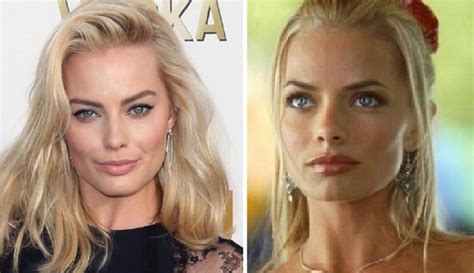 margot robbie and jaime pressly look like identical twins