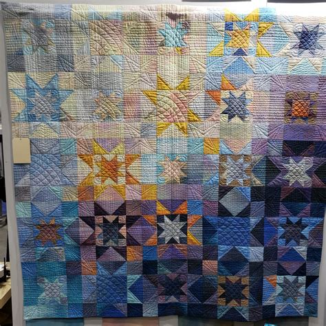 dawn star ombre quilt kit 60 5 x 60 5 with pattern